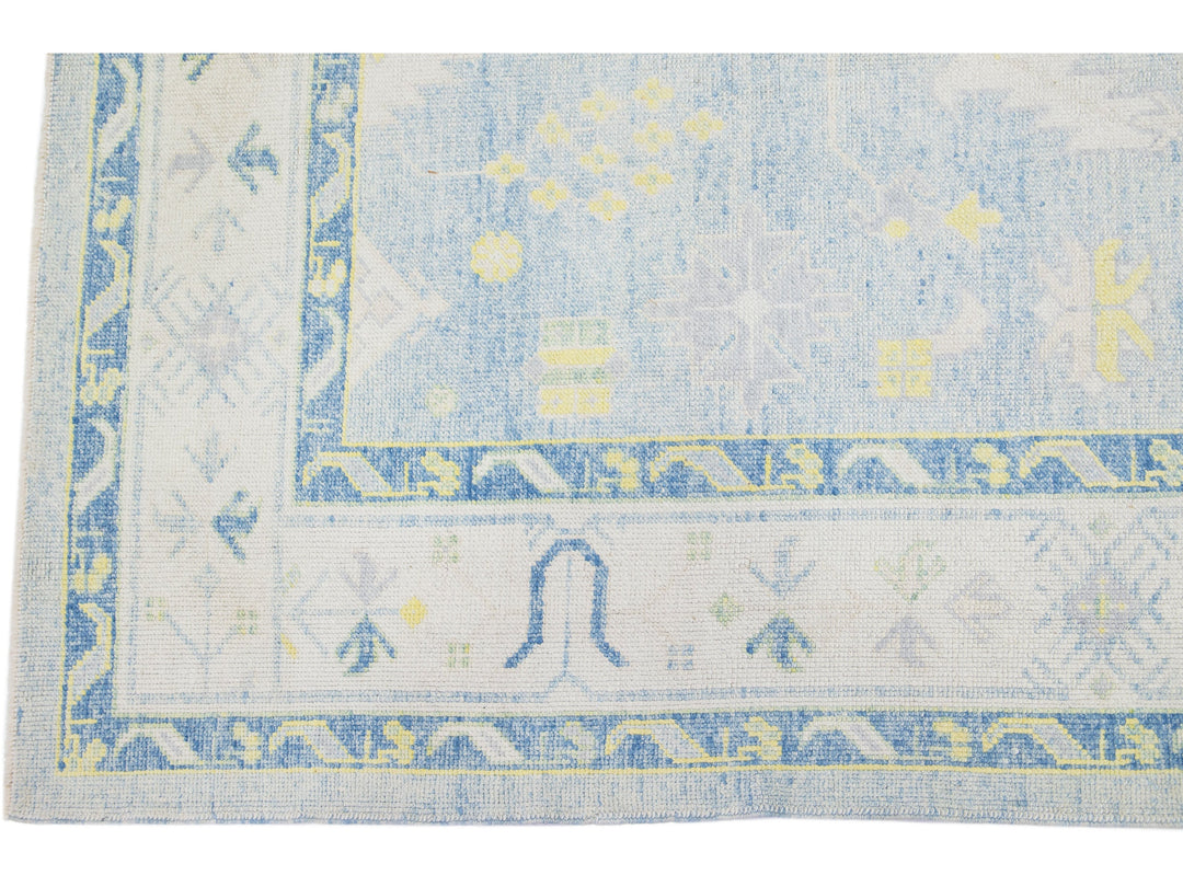 Modern Turkish Wool Rug 7 X 16