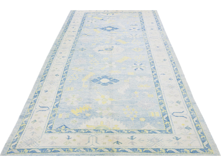 Modern Turkish Wool Rug 7 X 16