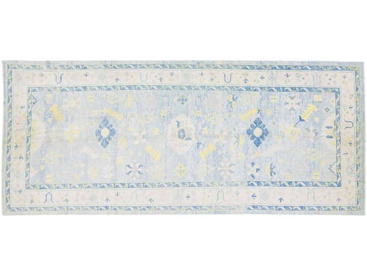 Modern Turkish Wool Rug 7 X 16