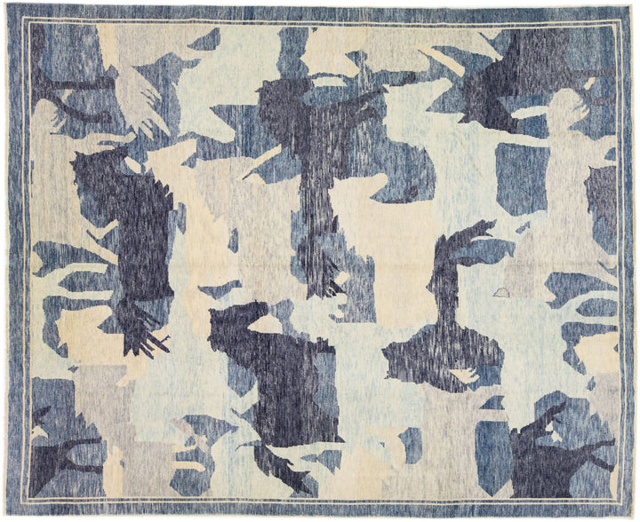 Modern Turkish Wool Rug 11 X 14