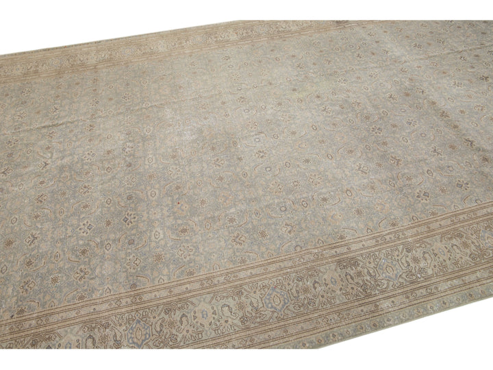 Antique Agra Wool Rug 7 X 15