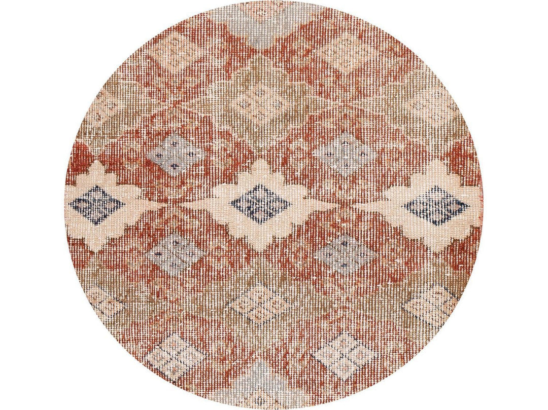 Vintage Turkish Scatter Wool Rug 3 X 5