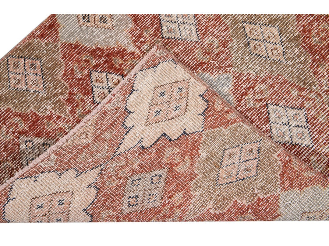 Vintage Turkish Scatter Wool Rug 3 X 5