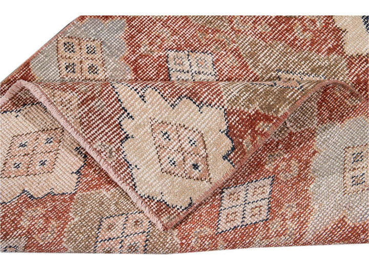 Vintage Turkish Scatter Wool Rug 3 X 5