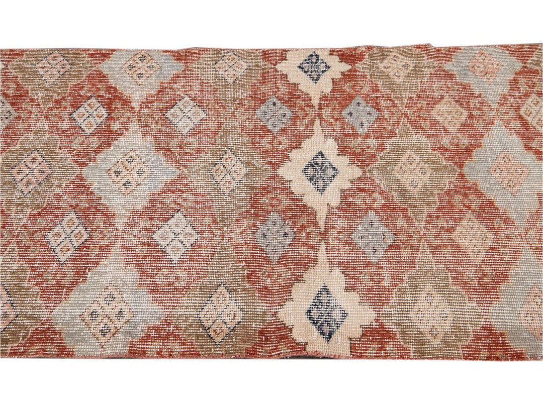 Vintage Turkish Scatter Wool Rug 3 X 5