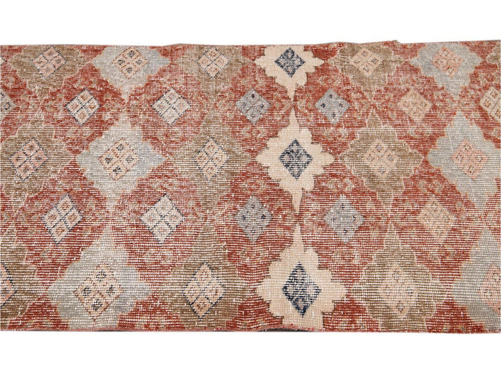 Vintage Turkish Scatter Wool Rug 3 X 5