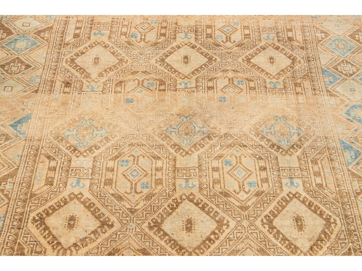 Antique Afshar Wool Runner 5 X 10