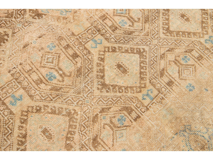 Antique Afshar Wool Runner 5 X 10