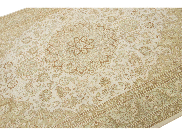Antique Tabriz Wool Rug 7 X 10