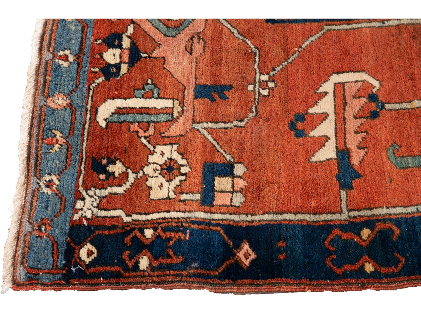 Antique Serapi Wool Rug 10 X 13