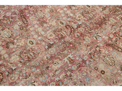 Antique Mashad Wool Rug 10 x 14