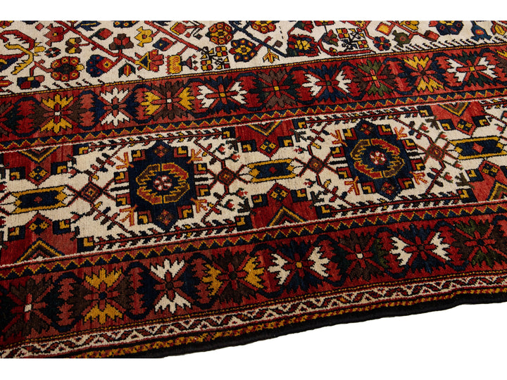 Antique Bakhtiari Wool Rug 13 X 21