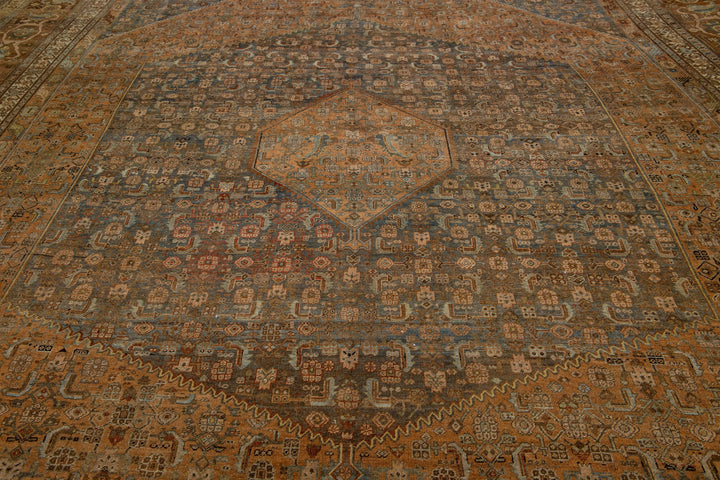 1900s Antique Bidjar Wool Rug 15 x 22