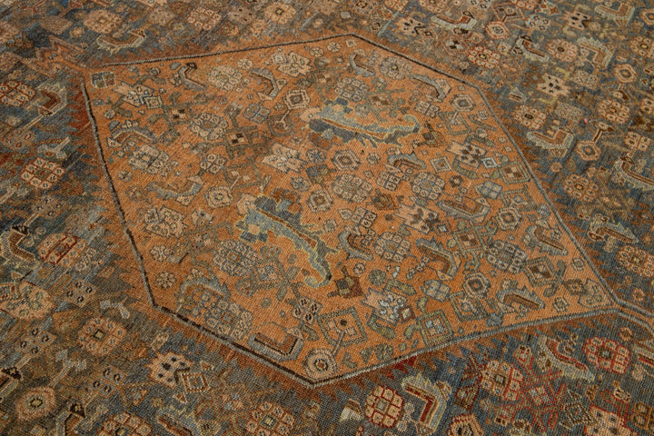 1900s Antique Bidjar Wool Rug 15 x 22