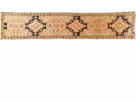 Antique Karabakh Wool Runner 4 X 18