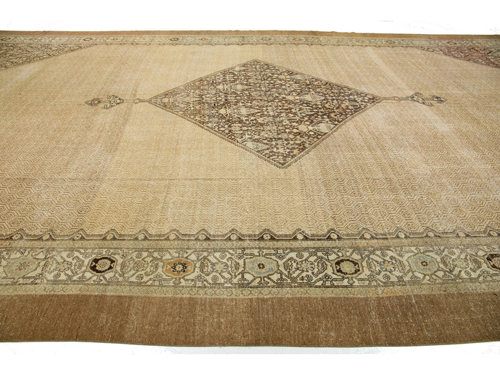 Antique Hamadan Wool Rug 14 X 27