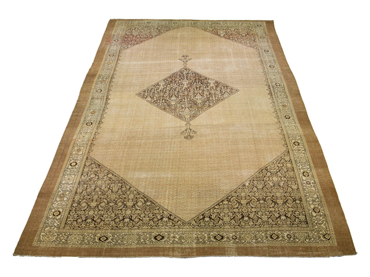 Antique Hamadan Wool Rug 14 X 27