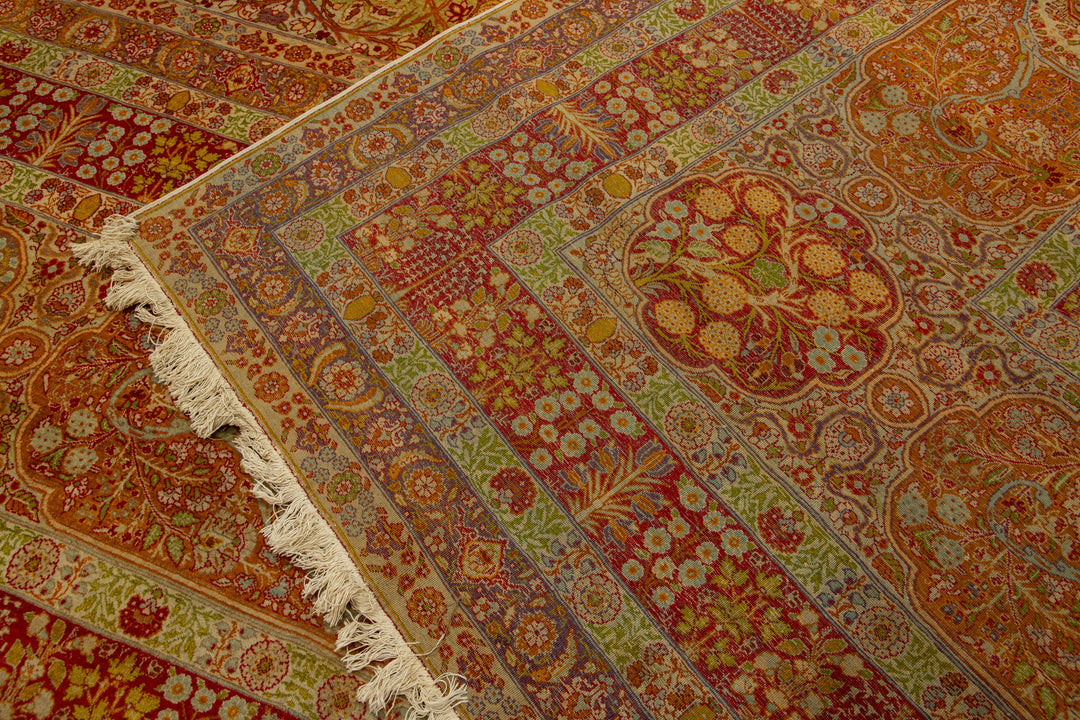 Antique Tabriz Persian Wool Rug  25 X 33