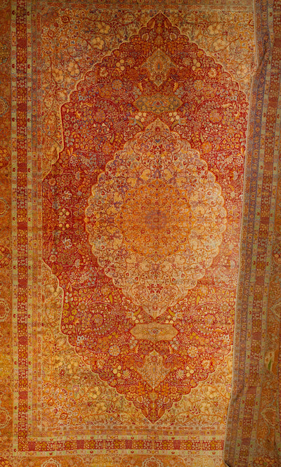 Antique Tabriz Persian Wool Rug  25 X 33