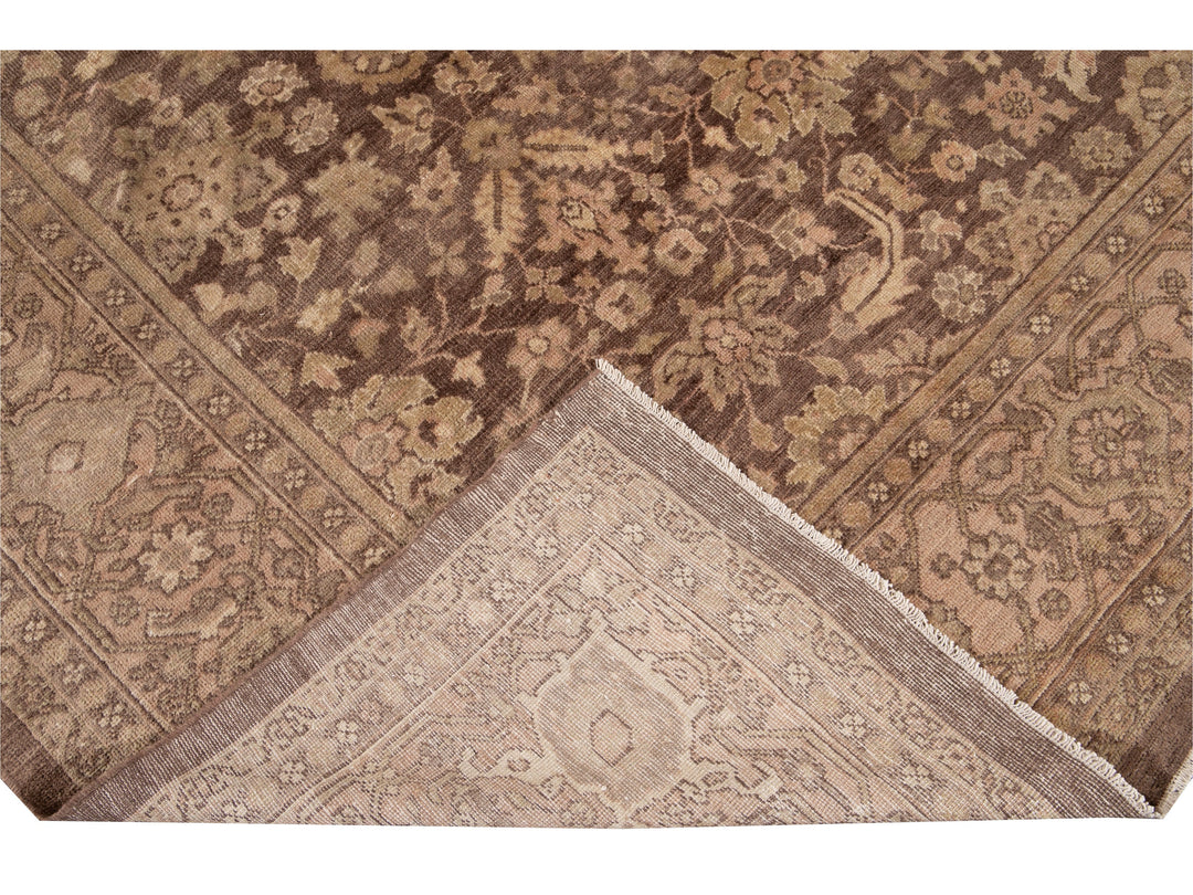 Antique Persian Mahal Wool Rug 10 X 12