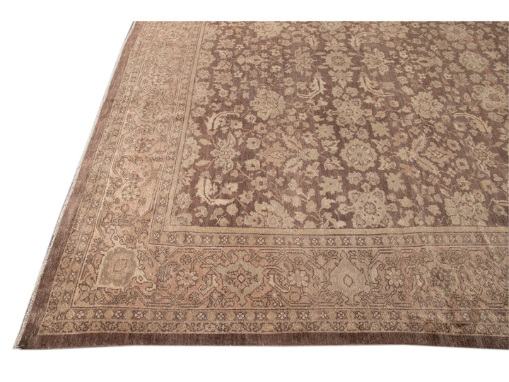 Antique Persian Mahal Wool Rug 10 X 12