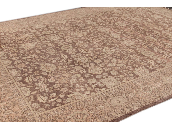 Antique Persian Mahal Wool Rug 10 X 12