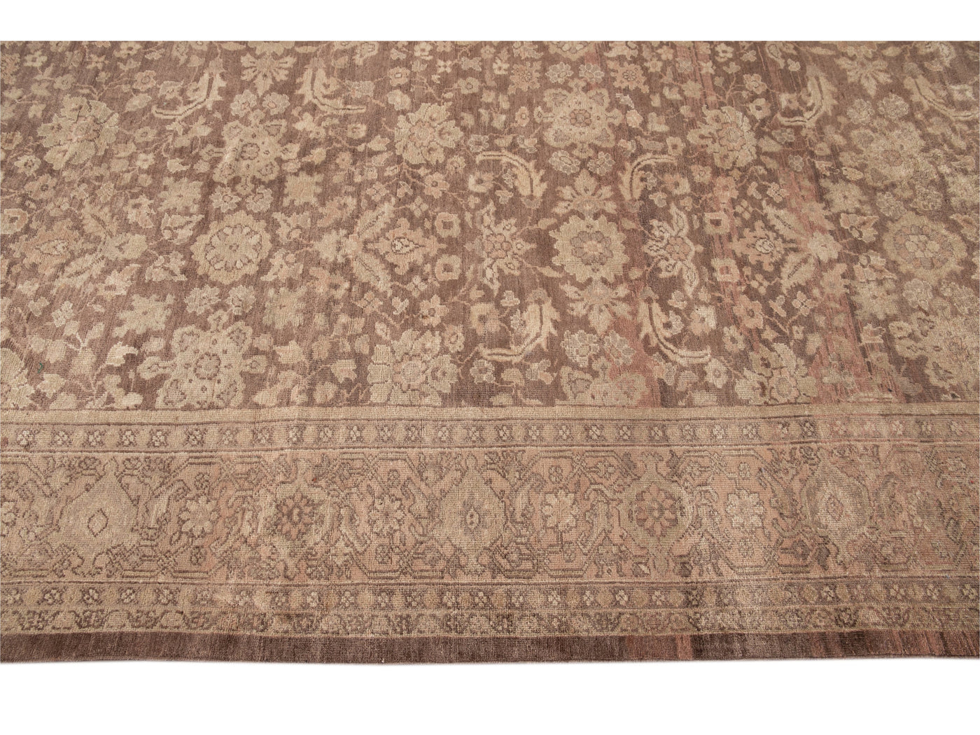 Antique Persian Mahal Wool Rug 10 X 12