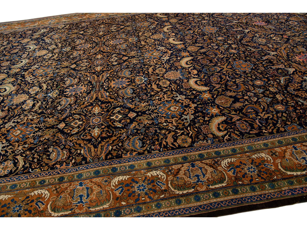 Antique Malayer Wool Rug 13 X 23