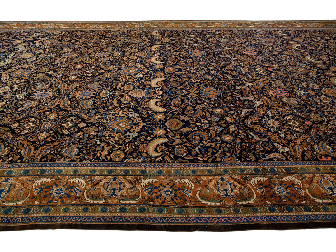 Antique Malayer Wool Rug 13 X 23