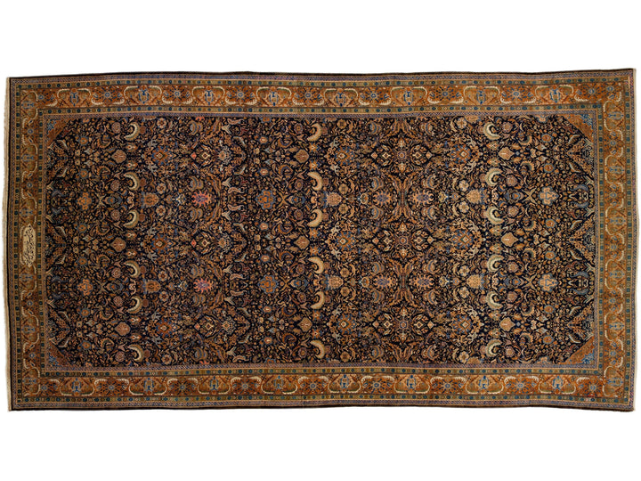 Antique Malayer Wool Rug 13 X 23