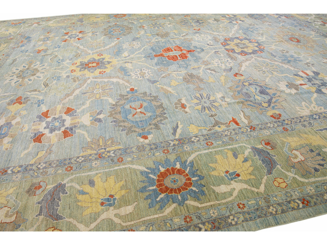 Modern Sultanabad Rug 15 X 19