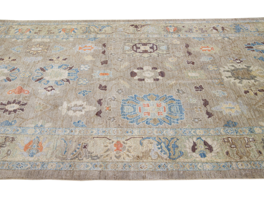 Modern Sultanabad Wool Rug 6 X 19