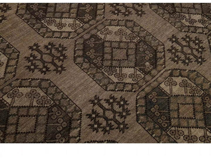 Antique Turkmen Wool Rug 7 X 12