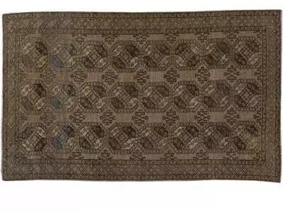 Antique Turkmen Wool Rug 7 X 12