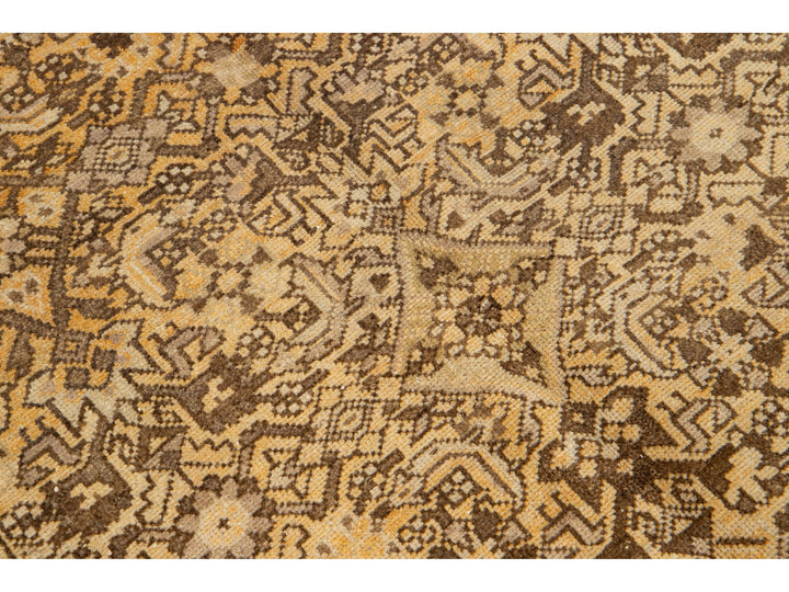 Antique Malayer Wool Runner 5 X 10