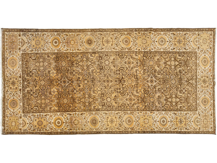 Antique Malayer Wool Runner 5 X 10