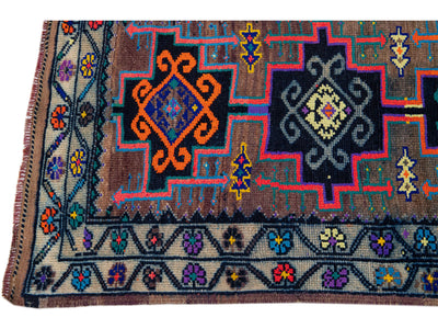 Antique Turkish Wool Runner 3 X 15