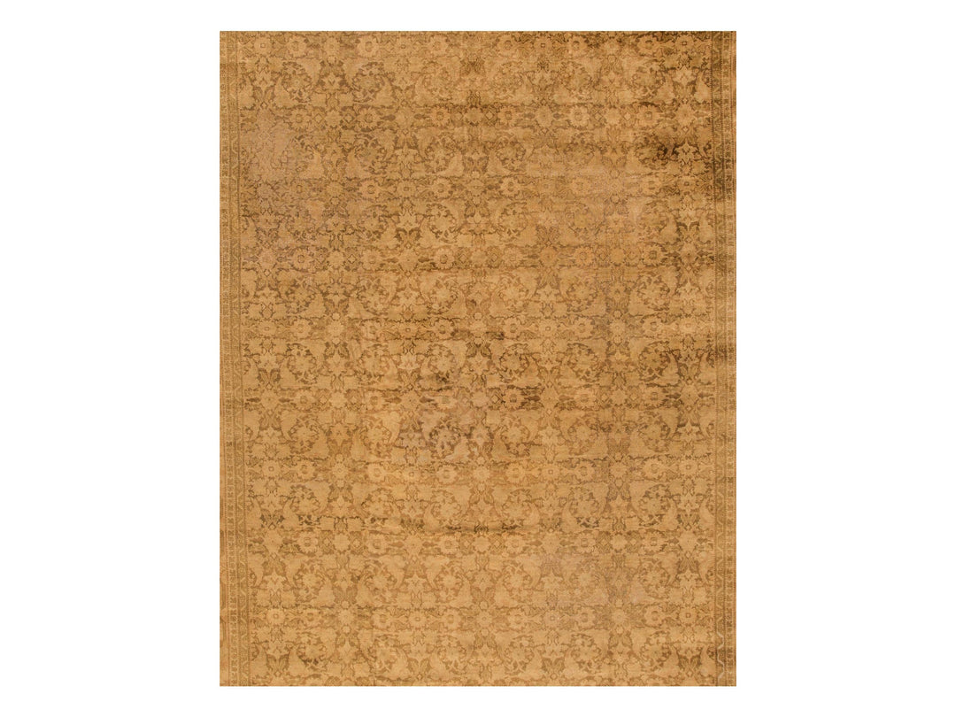 Antique Indian Agra Wool Rug 13 X 17