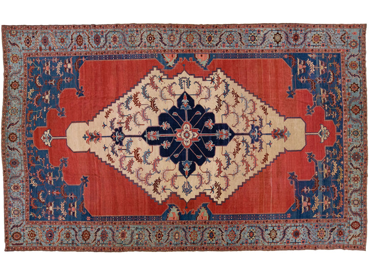 Antique Bakshaish Wool Rug 11 X 19