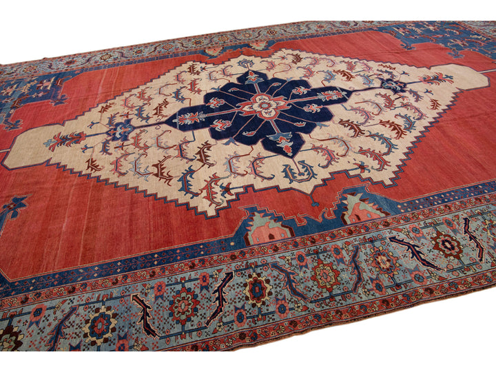 Antique Bakshaish Wool Rug 11 X 19