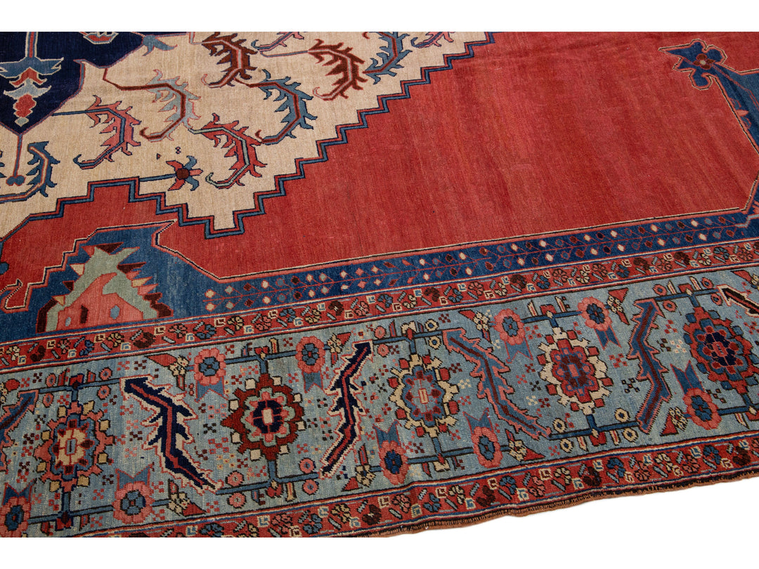 Antique Bakshaish Wool Rug 11 X 19