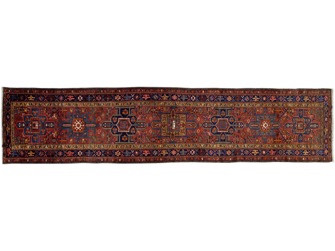 Vintage Karajah Wool Runner 4 X 16