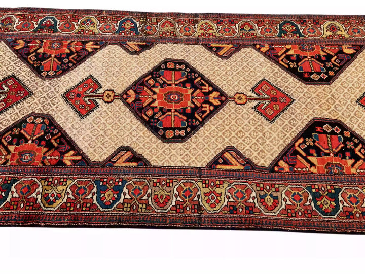 Antique Malayer Wool Runner 4 X 13