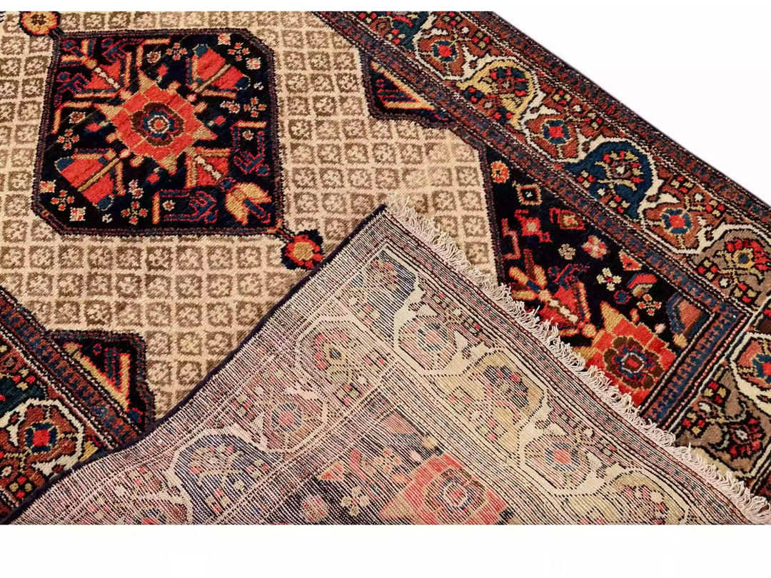 Antique Malayer Wool Runner 4 X 13