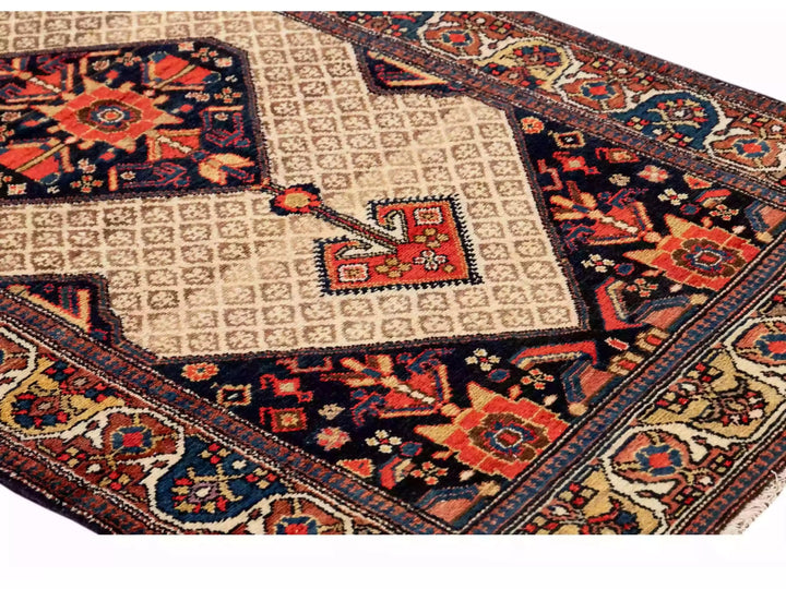 Antique Malayer Wool Runner 4 X 13