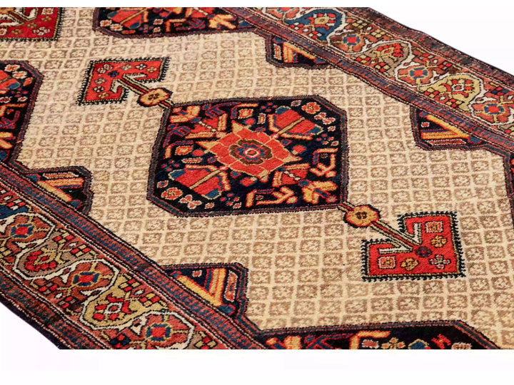 Antique Malayer Wool Runner 4 X 13