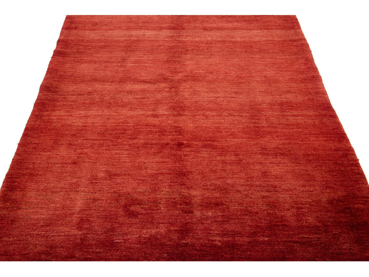Modern Gabbeh Wool Rug 5 X 6