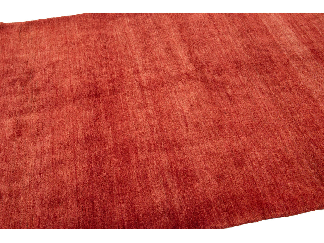 Modern Gabbeh Wool Rug 5 X 6