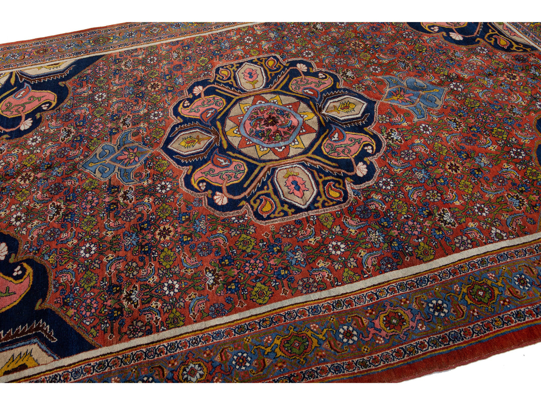 Antique Bidjar Wool Rug 8 X 11