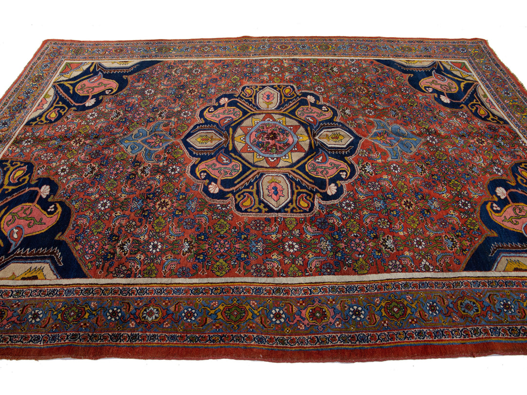 Antique Bidjar Wool Rug 8 X 11